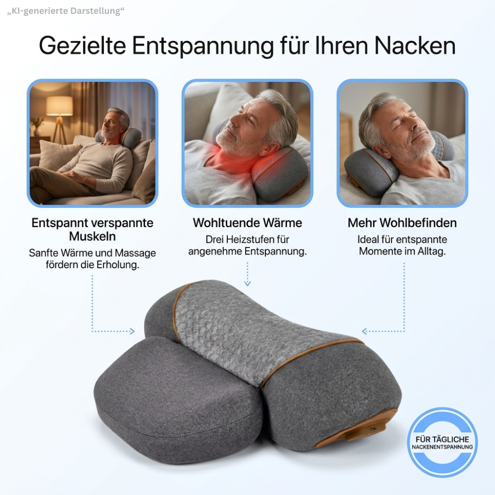 wirbelfrei – 3 in 1 Nackenkissen