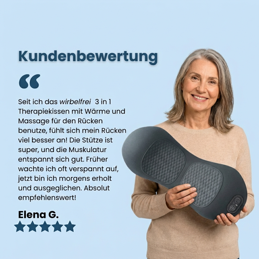 wirbelfrei - 3 in 1 Therapiekissen