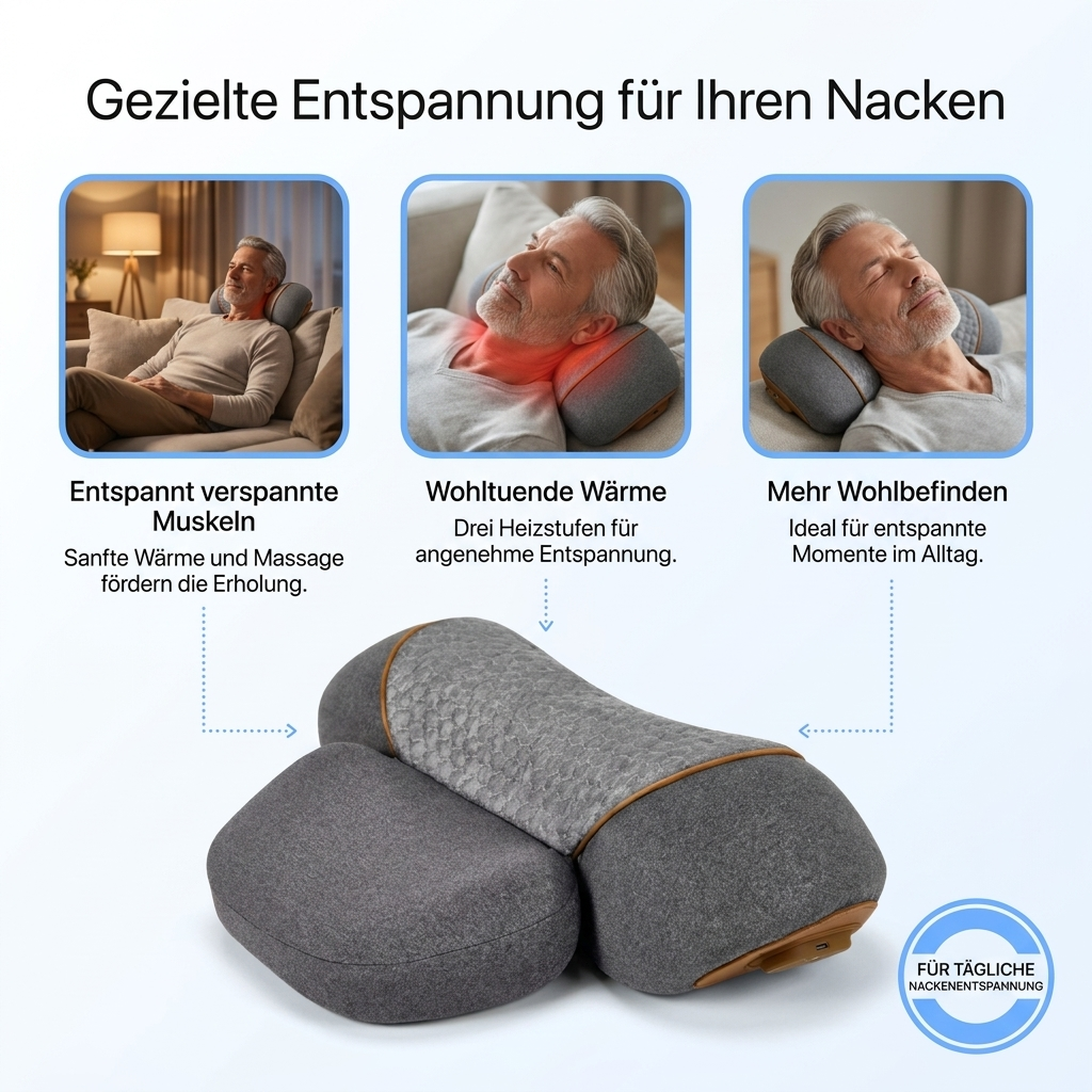wirbelfrei – 3 in 1 Nackenkissen