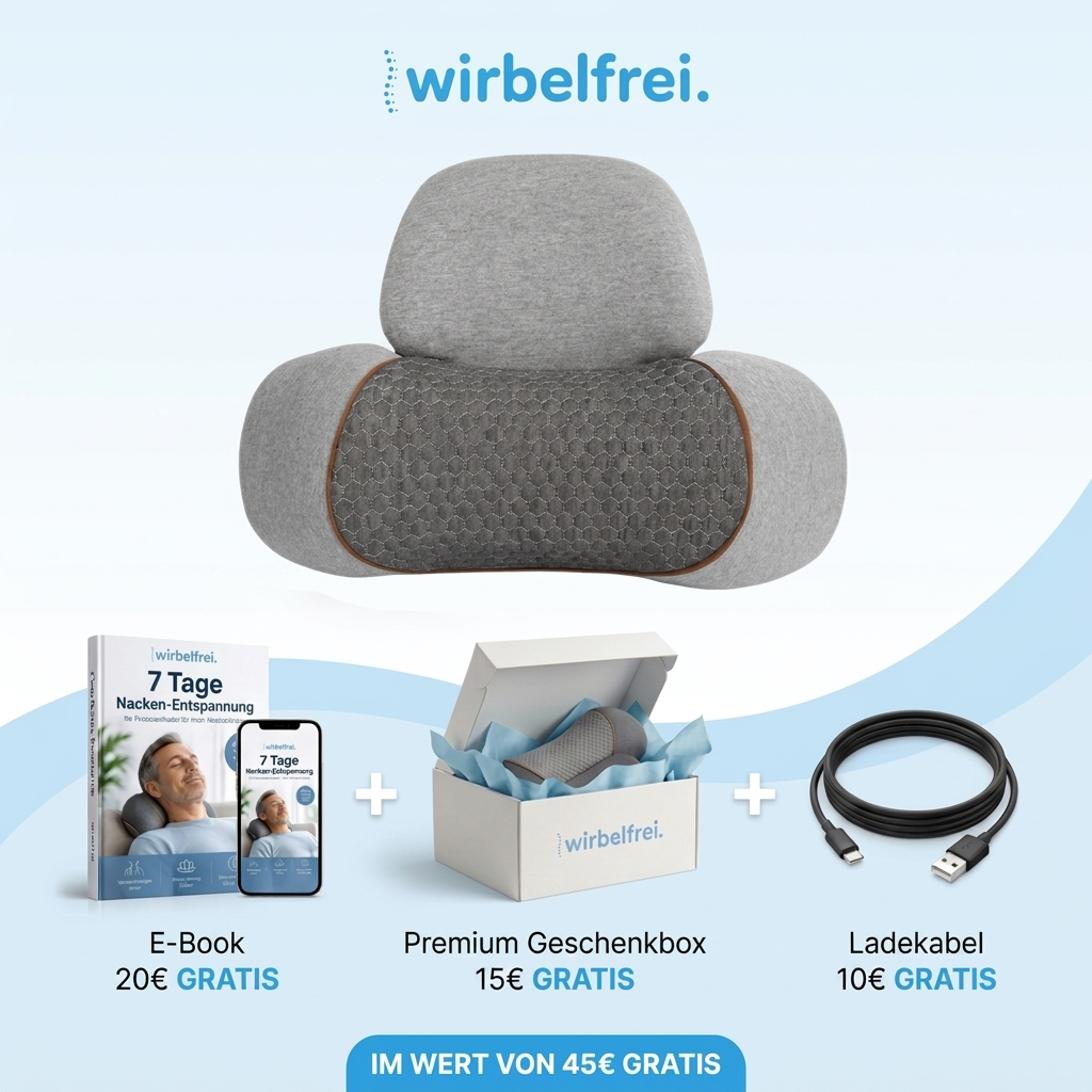 wirbelfrei – 3 in 1 Nackenkissen